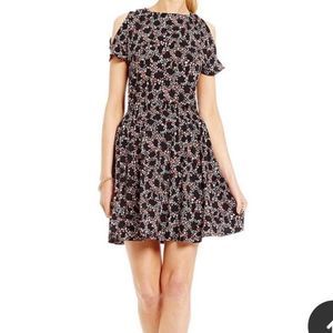 Michael Kors Floral Cold Shoulder Dress